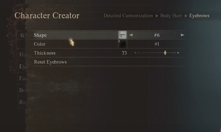 Eyebrows design for Bully Maguire build in Dragon's Dogma 2.