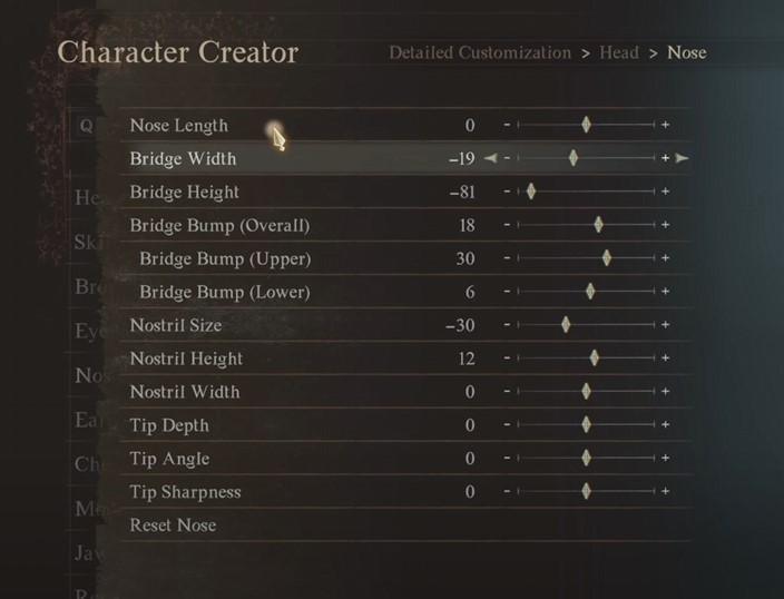 Nose type for Bully Maguire build in Dragon's Dogma 2.