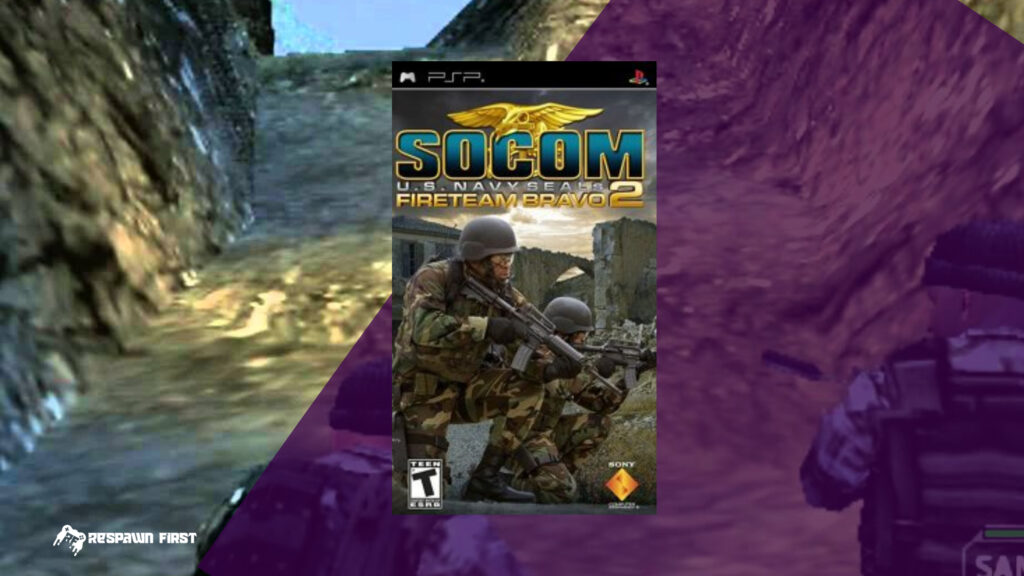 SOCOM: U.S. Navy SEALs Fireteam Bravo 2 PSP cover by RespawnFirst.