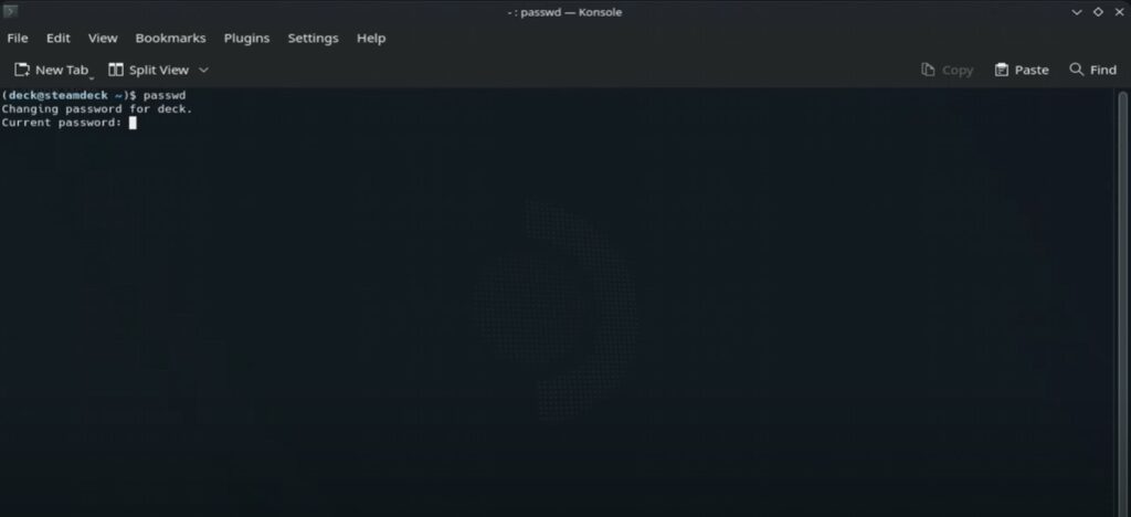 set admin password to run Android on Steam Deck.