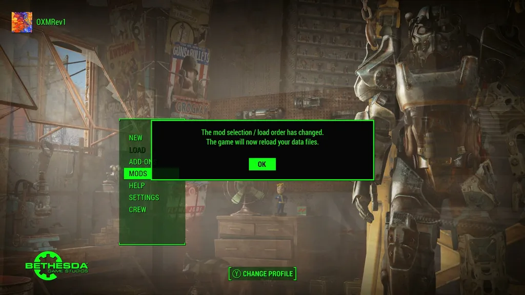 Fallout 4 PS4 mod order.