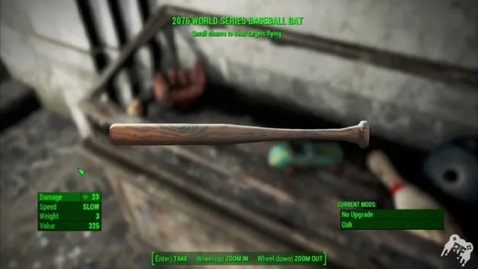 where to find 2076 word series baseball bat in fallout 4